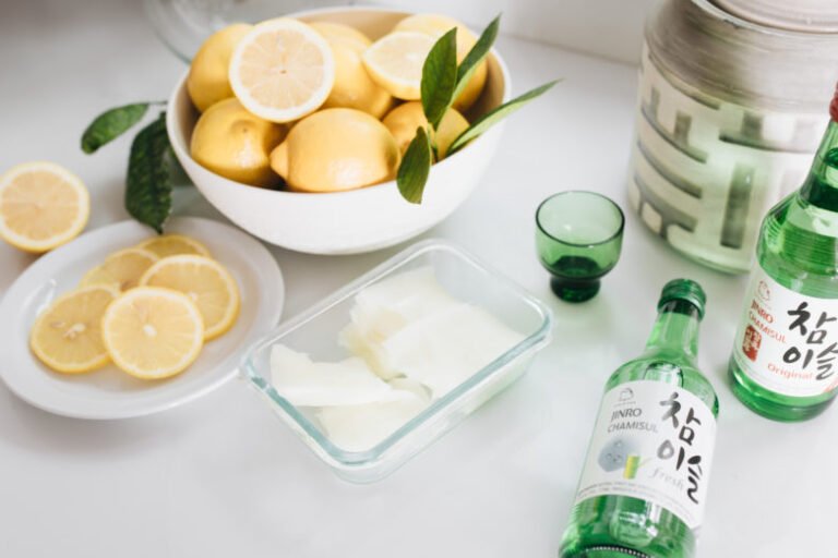 DIY Lemon Soju Toner Pads