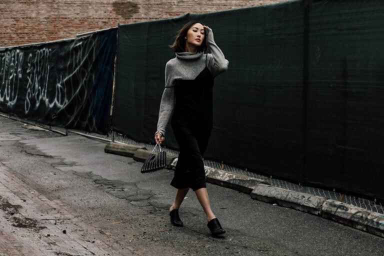 How to Wear a Slip Dress in the Winter